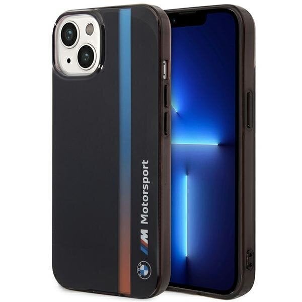 Etui BMW BMHCP14S22HVGV iPhone 14 6.1" czarny|black IML Tricolor Stripe цена и информация | Telefonu vāciņi, maciņi | 220.lv