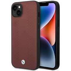 Etui BMW BMHCP14S22RFGR iPhone 14 6,1" burgundowy|burgundy Leather Diamond Pattern цена и информация | Чехлы для телефонов | 220.lv