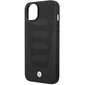 Etui BMW BMHCP14S22RPSK iPhone 14 6,1" czarny|black Leather Seats Pattern цена и информация | Telefonu vāciņi, maciņi | 220.lv