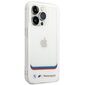Etui BMW BMHCP14X22HMCH iPhone 14 Pro Max 6,7" biały|white Transparent Center cena un informācija | Telefonu vāciņi, maciņi | 220.lv