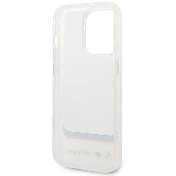 Etui BMW BMHCP14X22HMCH iPhone 14 Pro Max 6,7" biały|white Transparent Center цена и информация | Telefonu vāciņi, maciņi | 220.lv