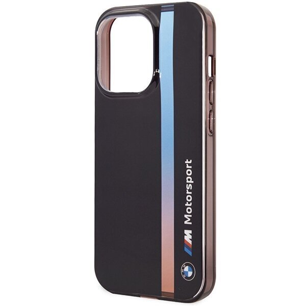 Etui BMW BMHCP14X22HVGV iPhone 14 Pro Max 6.7" czarny|black IML Tricolor Stripe cena un informācija | Telefonu vāciņi, maciņi | 220.lv