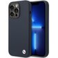 Etui BMW BMHCP14XSILNA iPhone 14 Pro Max 6,7" granatowy|navy Silicone Metal Logo цена и информация | Telefonu vāciņi, maciņi | 220.lv