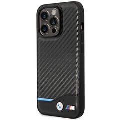 Etui BMW BMHMP14L22NBCK iPhone 14 Pro 6,1" czarny|black Carbon MagSafe cena un informācija | Telefonu vāciņi, maciņi | 220.lv