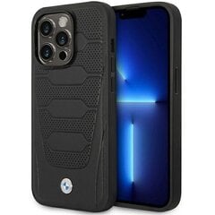 Etui BMW BMHMP14L22RPSK iPhone 14 Pro 6,1" czarny|black Leather Seats Pattern MagSafe цена и информация | Чехлы для телефонов | 220.lv