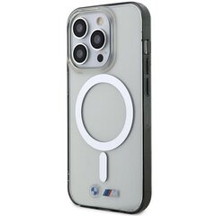 Etui BMW BMHMP14LHCRS iPhone 14 Pro 6.1" transparent hardcase Silver Ring MagSafe цена и информация | Чехлы для телефонов | 220.lv