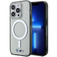 Etui BMW BMHMP14LHCRS iPhone 14 Pro 6.1" transparent hardcase Silver Ring MagSafe цена и информация | Чехлы для телефонов | 220.lv