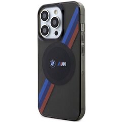 Etui BMW BMHMP14LHDTK iPhone 14 Pro 6.1" szary|grey Tricolor Stripes MagSafe цена и информация | Чехлы для телефонов | 220.lv
