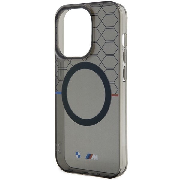 Etui BMW BMHMP14LHGPK iPhone 14 Pro 6.1" szary|grey Pattern MagSafe цена и информация | Telefonu vāciņi, maciņi | 220.lv