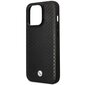 Etui BMW BMHMP14X22RFGK iPhone 14 Pro Max 6,7" czarny|black Leather Diamond Pattern MagSafe cena un informācija | Telefonu vāciņi, maciņi | 220.lv