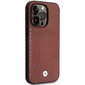 Etui BMW BMHMP14X22RFGR iPhone 14 Pro Max 6,7" burgundowy|burgundy Leather Diamond Pattern MagSafe cena un informācija | Telefonu vāciņi, maciņi | 220.lv