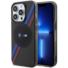 Etui BMW BMHMP14XHDTK iPhone 14 Pro Max 6,7" szary|grey hardcase Tricolor Stripes MagSafe цена и информация | Чехлы для телефонов | 220.lv