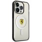 Ferrari FEHMP14LURKT iPhone 14 Pro 6,1" przezroczysty|transparent hardcase Outline Magsafe cena un informācija | Telefonu vāciņi, maciņi | 220.lv