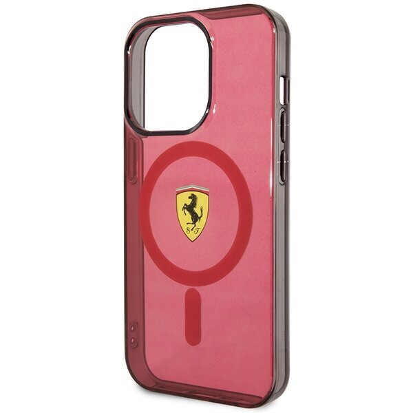 Ferrari FEHMP14XURKR iPhone 14 Pro Max 6.7" czerwony|red hardcase Translucent Magsafe цена и информация | Telefonu vāciņi, maciņi | 220.lv