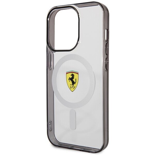 Ferrari FEHMP14XURKT iPhone 14 Pro Max 6.7" przezroczysty|transparent hardcase Outline Magsafe cena un informācija | Telefonu vāciņi, maciņi | 220.lv