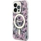 Guess GUHMP14LHCFWSP iPhone 14 Pro 6.1" różowy|pink hardcase Flower MagSafe цена и информация | Telefonu vāciņi, maciņi | 220.lv