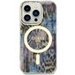 Guess GUHMP14LHLEOPWB iPhone 14 Pro 6.1" niebieski|blue hardcase Leopard MagSafe cena un informācija | Telefonu vāciņi, maciņi | 220.lv