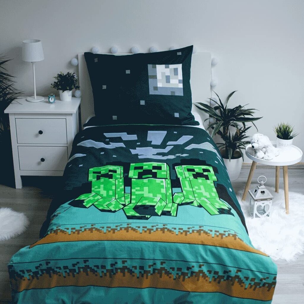 Minecraft gultasveļa bērniem 140×200 cm cena un informācija | Bērnu gultas veļa | 220.lv