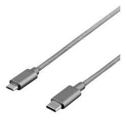 Deltaco USBC-1251, USB 2.0/USB C/USB Type Micro B, 1m cena un informācija | Savienotājkabeļi | 220.lv
