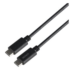 Deltaco USBC-1501-LSZH, USB-C/USB-C, 1 м цена и информация | Кабели для телефонов | 220.lv