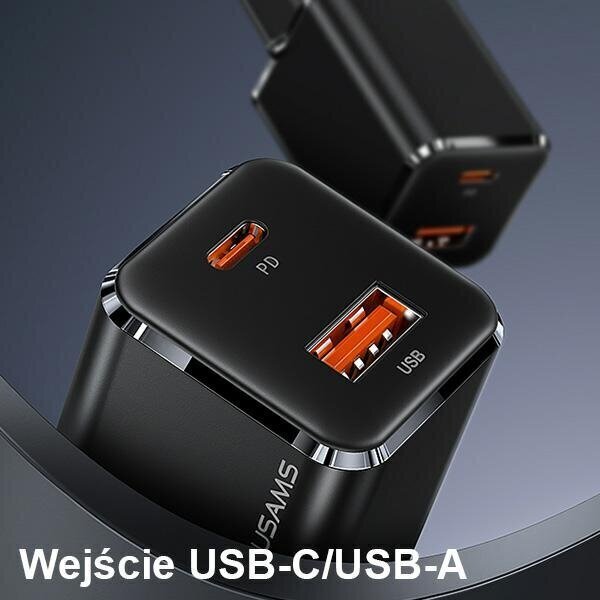 Adapteris Usams USKTZ01, 1xUSB-C+1xUSB cena un informācija | Lādētāji un adapteri | 220.lv