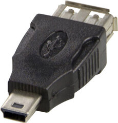 Адаптер Deltaco USB-72 USB-A, Mini-B цена и информация | Адаптеры и USB разветвители | 220.lv