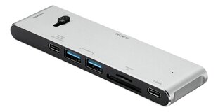 Разветвитель Deltaco USBC-HDMI21, HDMI/DisplayPort/USB-A/USB-C цена и информация | Адаптеры и USB разветвители | 220.lv