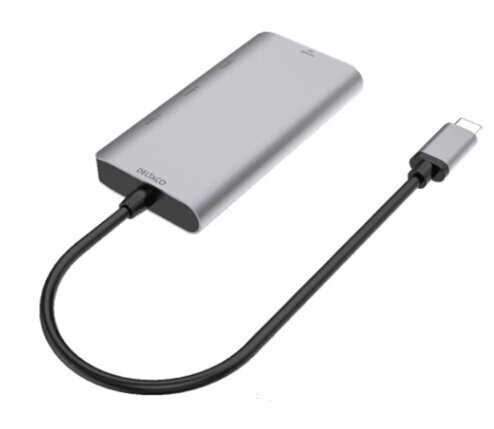 Sadalītājs Deltaco USBC-HUB200 USB-C 3.1 Gen 1/ 3x USB-A/ SD/mSD цена и информация | Adapteri un USB centrmezgli | 220.lv