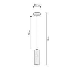 Piekaramā lampa Pipe cena un informācija | Lustras | 220.lv