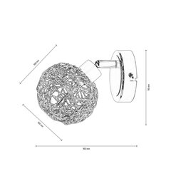 Sienas lampa Virgo cena un informācija | Sienas lampas | 220.lv