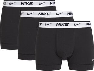 Мужские боксеры Nike EVERYDAY COTTON STRETCH TRUNK 3 шт, черные цена и информация | Мужские трусы Nek, черные | 220.lv