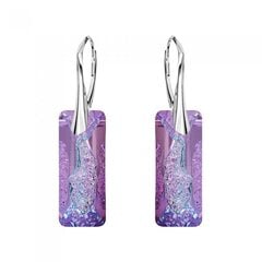 Серебряные серьги "Растущий Кристалл II (Vitrail Light)" с кристаллами Swarovski™ DS02A525 цена и информация | Серьги | 220.lv