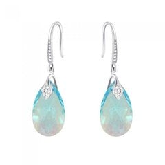 Sudraba auskari "Baroka III (Aquamarine Shimmer)" ar Swarovski™ kristāliem DS02A528 цена и информация | Серьги | 220.lv