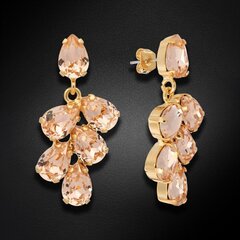 Серьги "Эмбер II (Light Peach)" с кристаллами Preciosa™ DS02A574 цена и информация | Серебряный кулон | 220.lv