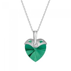 Серебряный кулон "Купидон (Emerald)" с кристаллами Swarovski™ DS01K553 цена и информация | Украшения на шею | 220.lv