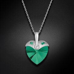 Серебряный кулон "Купидон (Emerald)" с кристаллами Swarovski™ DS01K553 цена и информация | Украшения на шею | 220.lv