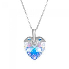 Sudraba kulons "Kupidons (Aurora Borealis)" ar Swarovski™ kristāliem DS01K555 cena un informācija | Kaklarotas | 220.lv