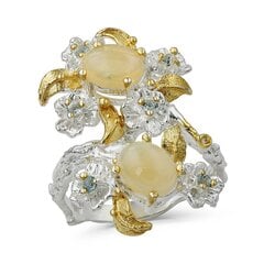 Серебряное (925) кольцо с драгоценными камнями, код f50322 F50322EU-58 цена и информация | Кольца | 220.lv