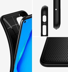 Spigen Liquid Air īpaši elegants un izturīgs TPU aizmugures maks-apvalks priekš Huawei P40 Lite Melns cena un informācija | Telefonu vāciņi, maciņi | 220.lv