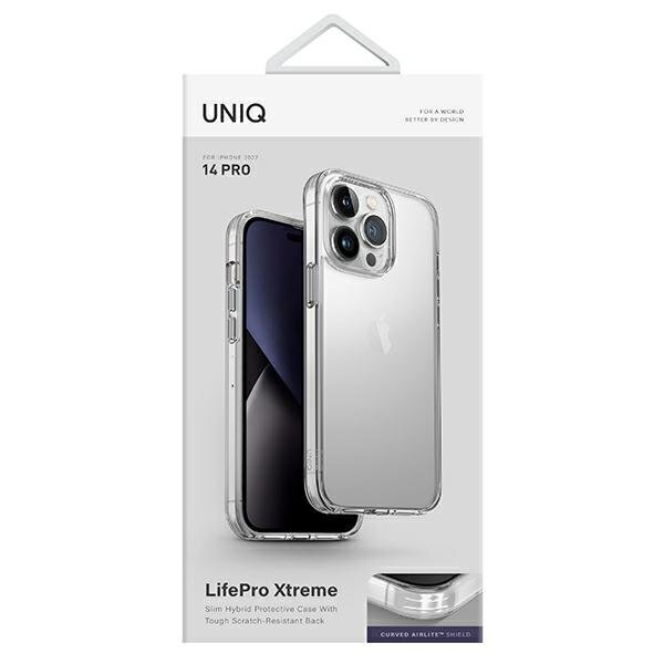 Telefona vāciņš UNIQ etui LifePro Xtreme iPhone 14 Pro 6,1" caurspīdīgs cena un informācija | Telefonu vāciņi, maciņi | 220.lv