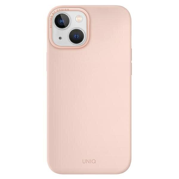 Telefona vāciņš UNIQ etui Lino Hue iPhone 14 Plus 6,7" Magclick Charging, Rozā cena un informācija | Telefonu vāciņi, maciņi | 220.lv