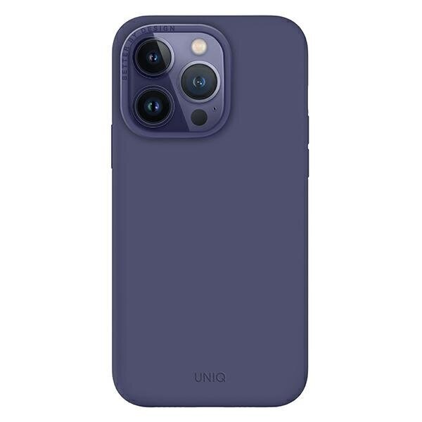 Telefona kameras aizsargs UNIQ etui Lino iPhone 14 Pro Max 6,7" Violets cena un informācija | Telefonu vāciņi, maciņi | 220.lv