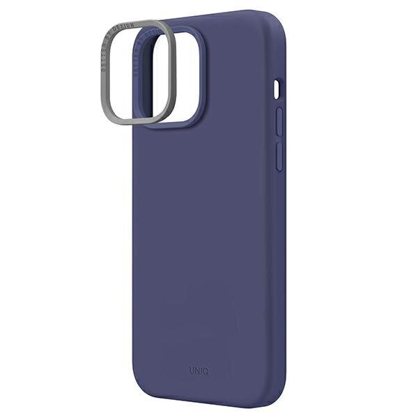 Telefona kameras aizsargs UNIQ etui Lino iPhone 14 Pro Max 6,7" Violets cena un informācija | Telefonu vāciņi, maciņi | 220.lv