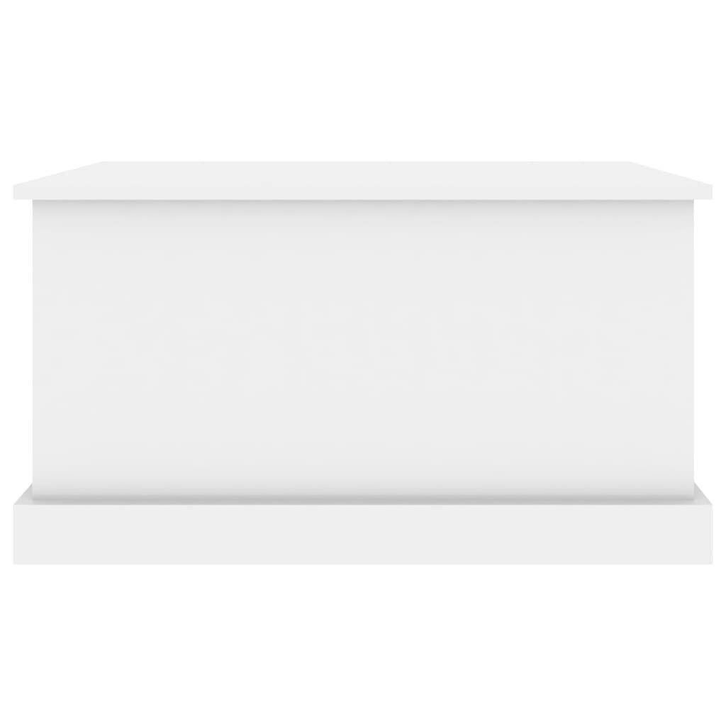 vidaXL uzglabāšanas kaste, balta, 70x40x38 cm, inženierijas koks цена и информация | Veļas grozi un mantu uzglabāšanas kastes | 220.lv