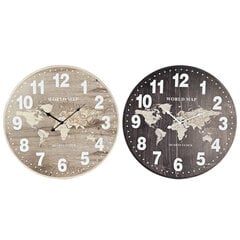 Sienas pulkstenis DKD Home Decor (2 gab.) (60 x 4.5 x 60 cm) cena un informācija | Pulksteņi | 220.lv