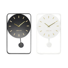 Настенное часы DKD Home Decor Белый Чёрный Железо (2 pcs) (40.5 x 5 x 65.5 cm) цена и информация | Часы | 220.lv