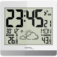 Technoline WS8119 Цифровые белые настенные часы цена и информация | Часы | 220.lv