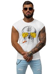Balts krekls bez piedurknēm Smoke O/1193Z-50863-XL цена и информация | Мужские футболки | 220.lv