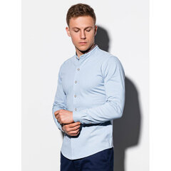 Gaiši zils vīriešu krekls ar garām piedurknēm Fortune K542-50929-M цена и информация | Мужские рубашки | 220.lv