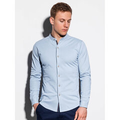 Gaiši zils vīriešu krekls ar garām piedurknēm Fortune K542-50929-M цена и информация | Мужские рубашки | 220.lv